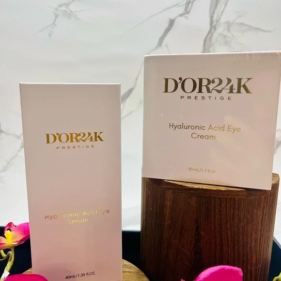 Prestige Hyaluronic Acid Eye Cream and Serum Set-D’OR 24K Brand New in Wrapping